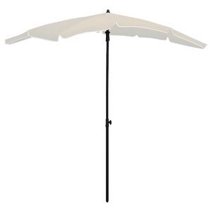 vidaXL Parasol de jardin avec m&acirc;t 200x130 cm sable