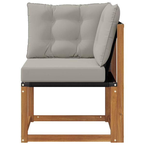 vidaXL Canap&eacute; d'angle ext&eacute;rieur