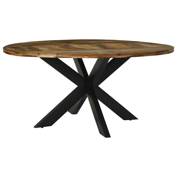 vidaXL Table de salle &agrave; manger 160 x 160 x 76 cm Bois d'acacia massif