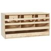 vidaXL Pondoir 3 compartiments 72x33x38 cm bois de pin massif