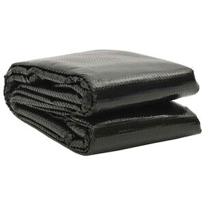 vidaXL Film solaire de piscine PE rectangulaire flottant 6x4 m Noir