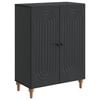 vidaXL Buffet Noir 66 x 34,5 x 90 cm Bois d'ing&eacute;nierie