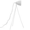 vidaXL Lampadaire trépied Métal Blanc E27