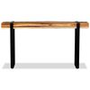 vidaXL Table console Bois de r&eacute;cup&eacute;ration massif r&eacute;glable