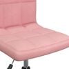 vidaXL Chaise pivotante de salle &agrave; manger Rose Velours