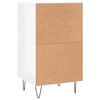 vidaXL Buffets 2 pcs blanc brillant 40x35x70 cm bois d'ing&eacute;nierie
