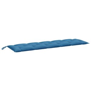 vidaXL Coussin de banc de jardin bleu m&eacute;lang&eacute; 180x50x7 cm tissu