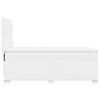 vidaXL Sommier à lattes de lit avec matelas Blanc 90x200 cm Similicuir