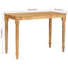 vidaXL Table basse Marron 100 x 55 x 77 cm bois de manguier massif
