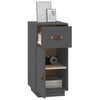 vidaXL Buffet Gris 34x40x75 cm Bois massif de pin