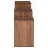 vidaXL Table d'Accent 3 pcs Marron Bois de Mahogany Massif