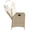 vidaXL Ensemble &agrave; manger de jardin et coussins 7 pcs beige poly rotin