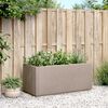 vidaXL Jardinière marron clair 80x36x35 cm PP
