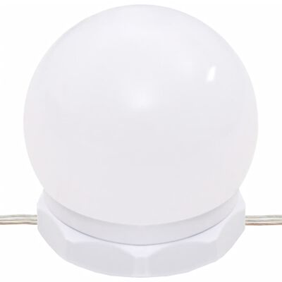 vidaXL Coiffeuse avec LED Blanc brillant 60x40x140 cm