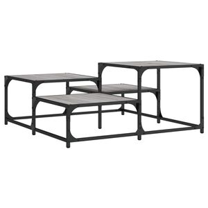 vidaXL Table basse sonoma gris 87,5x87,5x40 cm bois d'ing&eacute;nierie