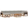 vidaXL Ensemble de canap&eacute;s d'ext&eacute;rieur 8 pcs Naturel et gris clair
