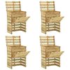 vidaXL Composteur de jardin &agrave; lattes 4 pcs 80x50x100 cm Pin impr&eacute;gn&eacute;