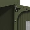vidaXL Buffet haut vert olive 68x39x123 cm acier