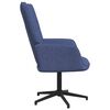 vidaXL Chaise de relaxation avec tabouret Bleu Tissu