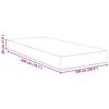 vidaXL Matelas de Lit avec matelas Sauge 100 x 200 cm tissu