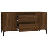 vidaXL Meuble TV Ch&ecirc;ne marron 102x44,5x50 cm Bois d'ing&eacute;nierie