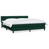 vidaXL Sommier &agrave; lattes de lit et matelas vert fonc&eacute; 180x220cm velours