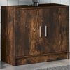 vidaXL Armoire de lavabo chêne fumé 63x29x55 cm bois d'ingénierie