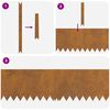 vidaXL Bordure de Pelouse 50 pcs Marron 100 x 0.05 x 20 cm
