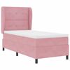 vidaXL Lit &agrave; ressorts avec matelas Rose 200 x 80 cm Polyester