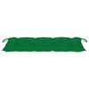 vidaXL Banc de jardin avec coussin vert 120 cm Bois de teck massif