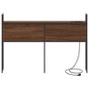 vidaXL Headboard de Rangement avec Station de Charge Ch&ecirc;ne marron