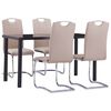 vidaXL Ensemble de salle &agrave; manger 5 pcs Similicuir Cappuccino