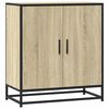 vidaXL Buffet ch&ecirc;ne sonoma 68x35x76 cm bois d'ing&eacute;nierie et m&eacute;tal