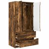 vidaXL Armoire Ch&ecirc;ne Fum&eacute; 79,5 x 49 x 156 cm Bois d&rsquo;ing&eacute;nierie