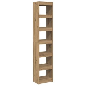 vidaXL Biblioth&egrave;que/S&eacute;parateur de pi&egrave;ce ch&ecirc;ne artisanal 40x30x198 cm