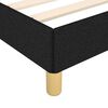 vidaXL Cadre de lit sans matelas noir 200x200 cm tissu