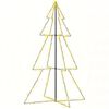 vidaXL Arbre de Noël cône 240 LED d'intérieur/d'extérieur 118x180 cm
