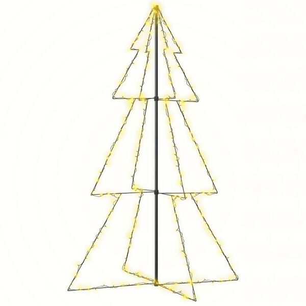 vidaXL Arbre de Noël cône 240 LED d'intérieur/d'extérieur 118x180 cm
