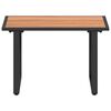 vidaXL Table basse Noir et Marron 55 x 55 x 35 cm