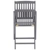 vidaXL Chaises pliables d'ext&eacute;rieur lot de 6 et coussins Bois d'acacia