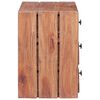 vidaXL Table de chevet avec 3 tiroirs 35x25x35 cm bois d'acajou massif