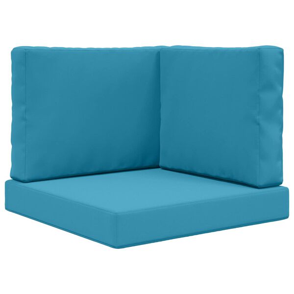 vidaXL Coussin de canap&eacute; d'ext&eacute;rieur 3 pcs Bleu royal Polyester