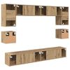 vidaXL Ensemble meuble TV 8 pcs Ch&ecirc;ne artisanal Bois d'ing&eacute;nierie