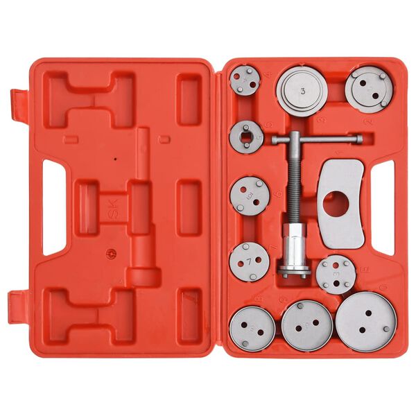 vidaXL Trousse &agrave; outils pour &eacute;triers de freins &agrave; disque 12 pcs