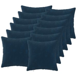 vidaXL Housse de coussin 12 pc HEERLEN Bleu 40 x 40 cm