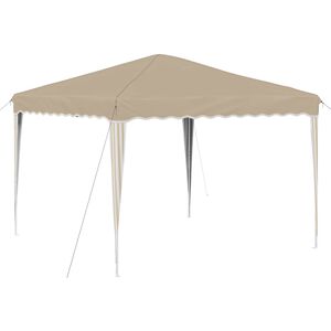 vidaXL Tente de f&ecirc;te pop-up 288 x 288 x 245 cm Cr&egrave;me Tissu Oxford