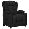 vidaXL Fauteuil de massage Noir Tissu