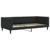 vidaXL Lit de jour avec matelas noir 100x200 cm velours