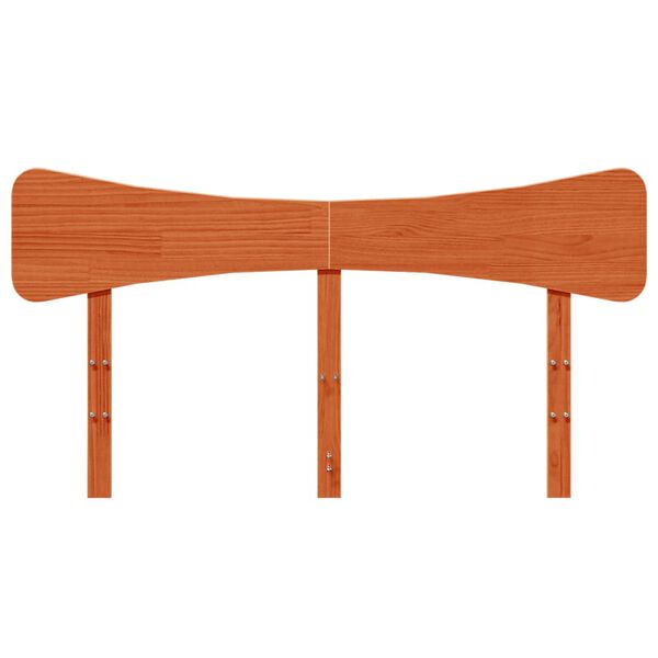 vidaXL T&ecirc;te de lit cire marron 160 cm bois massif de pin