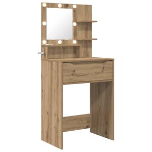 vidaXL Tables de maquillage pour chambre Ch&ecirc;ne artisanal